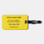 Chicago, Sjabloon Zweeds Bagagelabel (Achterkant horizontaal)