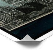 Chicago Skyline Architecture Drawing Poster (Hoek)