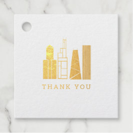 Chicago Skyline Bedankt Bedankjes Labels