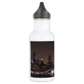 Chicago Skyline bij nacht Waterfles (Links)