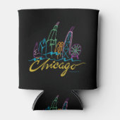 Chicago Skyline Blikjeskoeler (Voorkant)