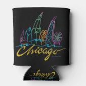 Chicago Skyline Blikjeskoeler (Achterkant)