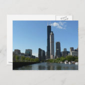 Chicago Skyline Briefkaart (Voorkant / Achterkant)