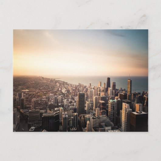 Chicago skyline briefkaart (Voorkant)