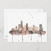 Chicago Skyline Briefkaart (Voorkant / Achterkant)