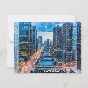 Chicago Skyline Briefkaart