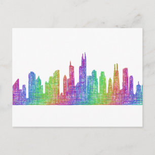 Chicago skyline briefkaart