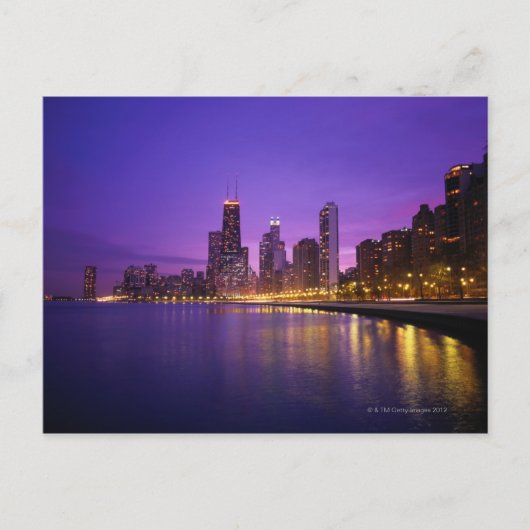 Chicago Skyline Briefkaart (Voorkant)