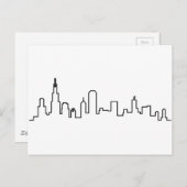 Chicago Skyline Briefkaart (Voorkant / Achterkant)