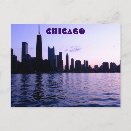 Chicago skyline briefkaart (Voorkant)