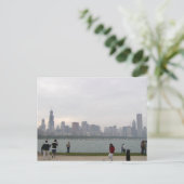 Chicago skyline briefkaart (Staand voorkant)