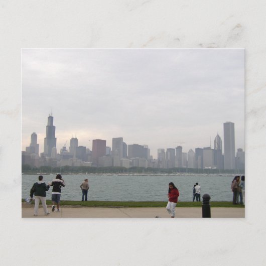 Chicago skyline briefkaart (Voorkant)