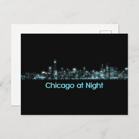 Chicago Skyline Briefkaart (Voorkant / Achterkant)