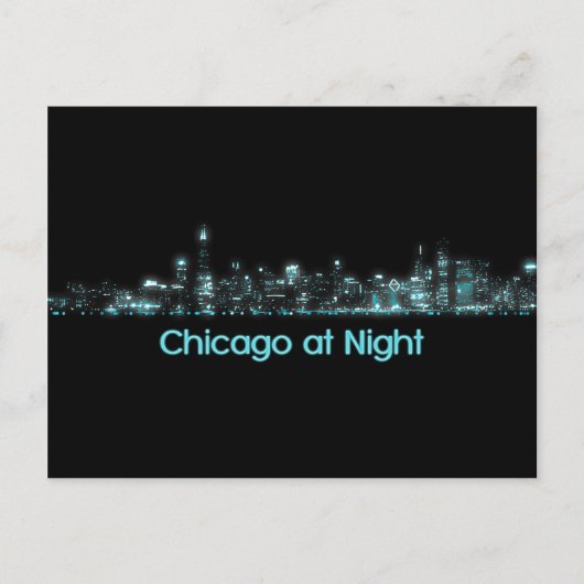 Chicago Skyline Briefkaart (Voorkant)