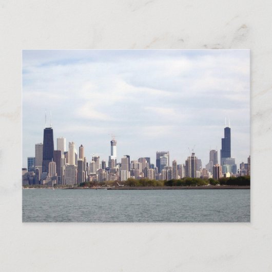 Chicago Skyline Briefkaart (Voorkant)