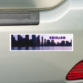 Chicago skyline bumper sticker (Op auto)