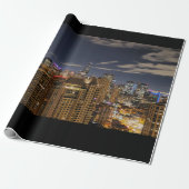 Chicago Skyline Cadeaupapier (Uitgerold)