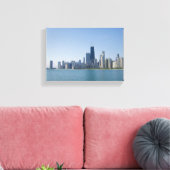 Chicago Skyline Canvas Afdruk (Insitu (Woonkamer))