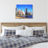 Chicago Skyline. Canvas Afdruk (Insitu (Slaapkamer))