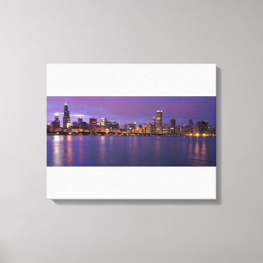 Chicago Skyline Canvas Afdruk (Voorkant)