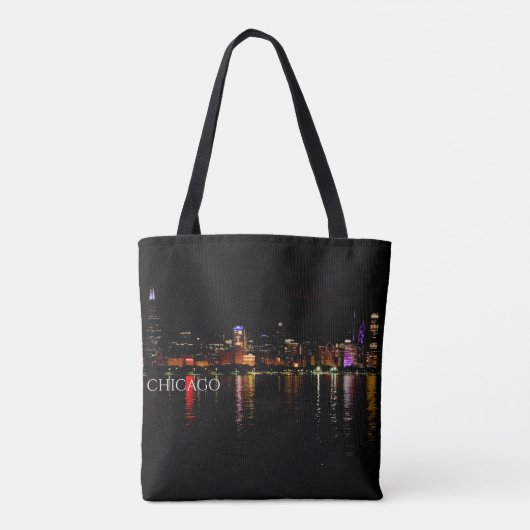 Chicago Skyline Canvas tas (Achterkant)