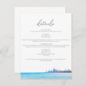 Chicago Skyline Details Enclosure Kaart (Voorkant / Achterkant)