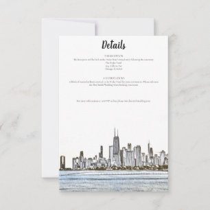 Chicago Skyline Details Kaart