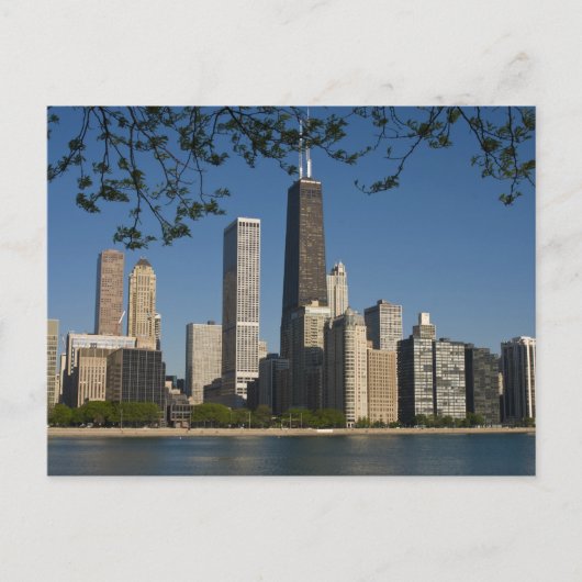 Chicago skyline en Lake Michigan, Lake Shore Briefkaart (Voorkant)