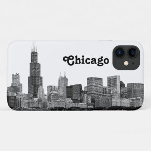 Chicago Skyline Etched iPhone 11 Hoesje