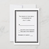 Chicago Skyline Etched RSVP (Achterkant)