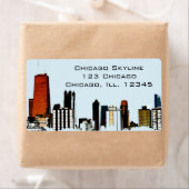 Chicago Skyline Etiket (Insitu)