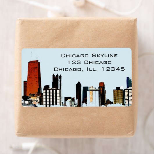 Chicago Skyline Etiket (Insitu)