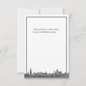 Chicago Skyline Etted BW Purple Merci (Dos)