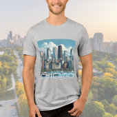 CHICAGO Skyline grafisch T-shirt