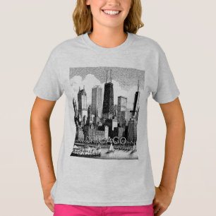 Chicago Skyline grafisch T-shirt