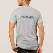 Chicago Skyline Graphic T-Shirt Tri-Blend Shirt (Achterkant)