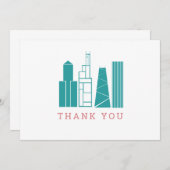 Chicago Skyline - Hartelijk dank Bedankkaart (Voorkant / Achterkant)