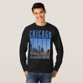Chicago Skyline Illinois  Pride Chicago T-shirt (Voorkant volledig)