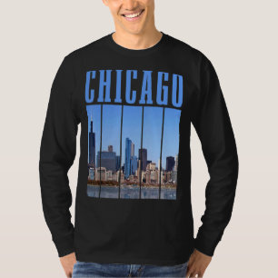 Chicago Skyline Illinois Pride Chicago T-shirt