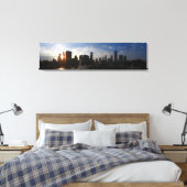 Chicago Skyline in Dusk Canvas Afdruk (Insitu (Slaapkamer))