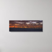 Chicago Skyline in Panorama sunset canavas print (Voorkant)