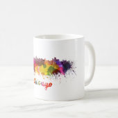 Chicago skyline in watercolor koffiemok (Voorkant rechts)