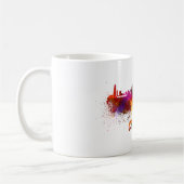 Chicago skyline in watercolor koffiemok (Links)