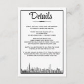 Chicago Skyline Informatiekaartje (Voorkant)