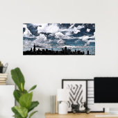 Chicago Skyline, Ink Poster (Thuiskantoor)