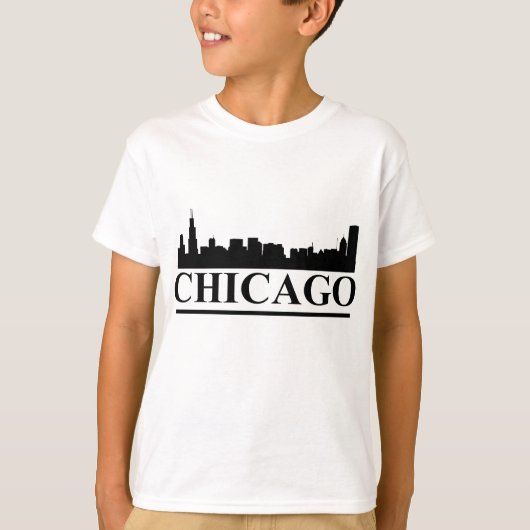 Chicago Skyline Kinder T-shirt (Voorkant)