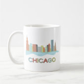 Chicago Skyline Koffiemok (Links)