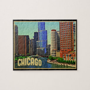 Chicago Skyline Legpuzzel