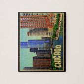 Chicago Skyline Legpuzzel (Verticaal)