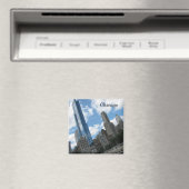 Chicago Skyline Magneet (Insitu (Vaatwasser))